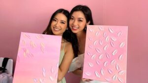 textured paint and sip hens party